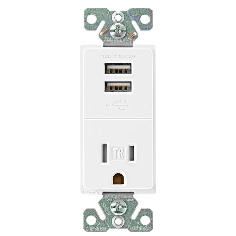 New for 2017 - Receptacles with Built-in USB chargers. NEC 2017 406.3