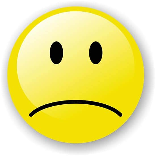 Sad smiley face