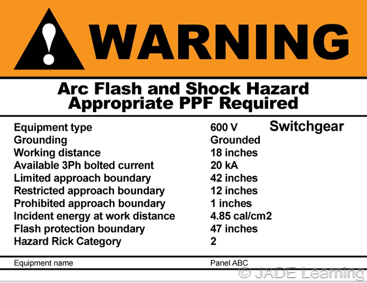 110.16 ArcFlash Hazard Warning.