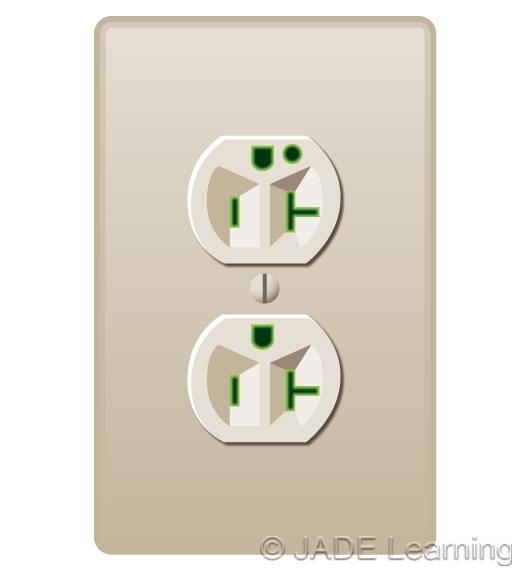 517.41(E) Essential Electrical Systems. Receptacle Identification.
