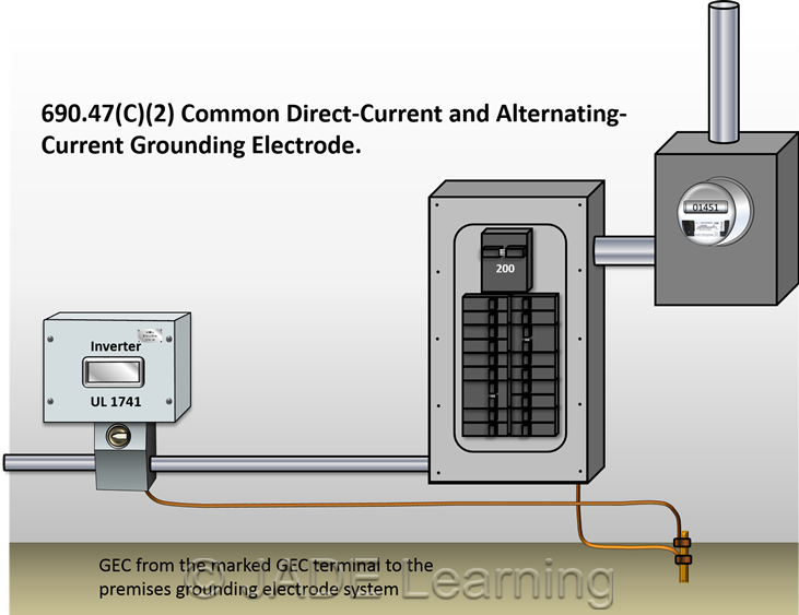 Figure 5. Common DC and AC grounding electrode.