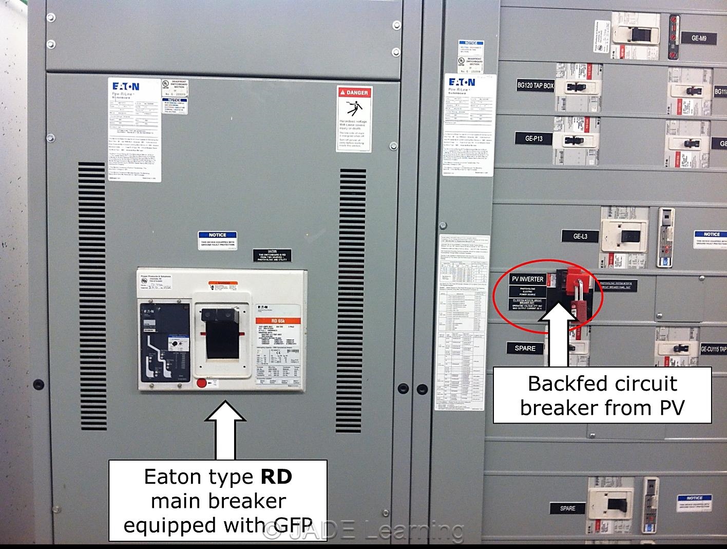 Image 4. Backfed Circuit Breaker.