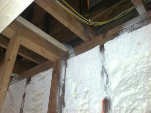 SE Cable installed in thermal insulation.