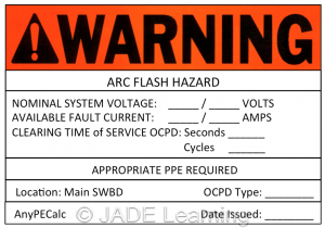 Additional label required at Service Equipment