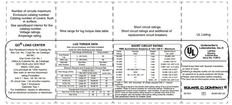 Example of Manufacture’s Torque Requirements – Jade Learning 110 cord wiring diagram 